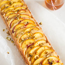 Nectarine frangipane tart