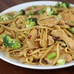 Chicken and Broccoli Lo Mein