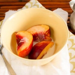 Nectarines and Cardamon Cream