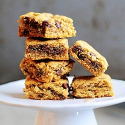Peanut Butter & Chocolate Oat Bars