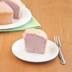 Ube chiffon cake
