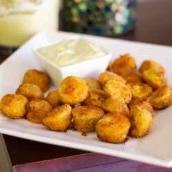 Fried Green Cherry Tomatoes