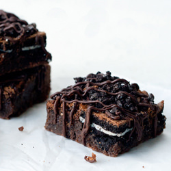 Oreo Mint Crunch Brownies
