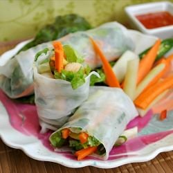 Bay Scallop Spring Rolls