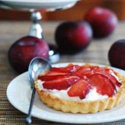 Plum tartlets