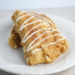 White Chocolate Pumpkin Scones