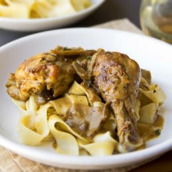 Chicken in Porcini-Wine Sauce