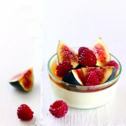 Honey Mousse with Figs