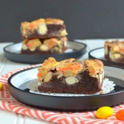 Candy Corn Gooey Cake Bars