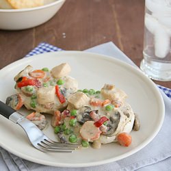 Slow Cooker Chicken a la King