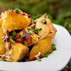 Crisp Roasted Potatoes With Bacon