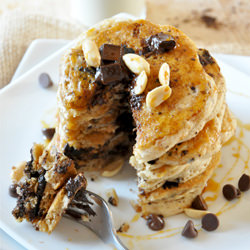 Vegan Snickers Pancakes