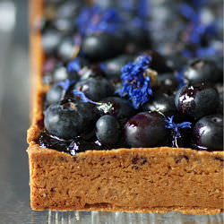 Blueberries and Speculos Tart
