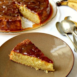Banana Cake with Caramel Sauce