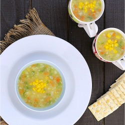 Sweet Corn Vegetable Soup