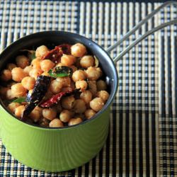 Channa / Chickpeas Sundal / Stir Fry
