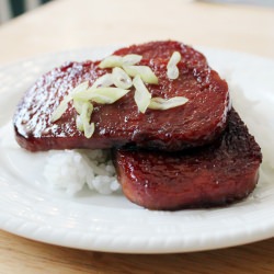 Sweet & Salty Spam w/ Steamed Rice