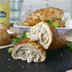 Chicken and Mushroom Rolls.