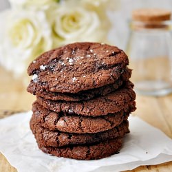 Salted Chocolate Chips & Nutella Cookies