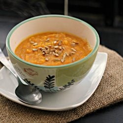 Curried Carrot Soup with Pepitas