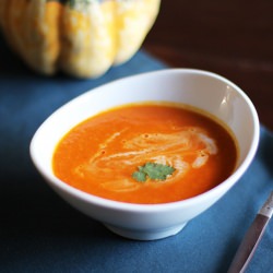 Tomato, Squash & Coconut Milk Soup
