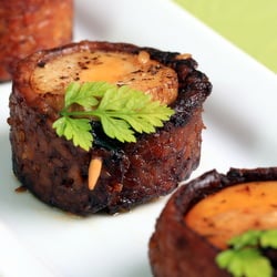 Vegan Bacon-Wrapped Scallops
