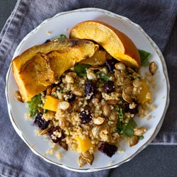 pumpkin + beet salad