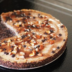 Caramel Almond Cheesecake