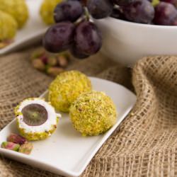 Goat Cheese Covered Grapes