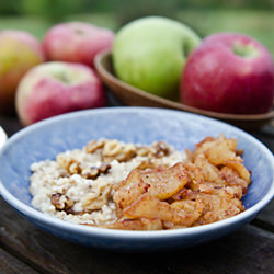Sauteed Cinnamon Apples and Oatmeal