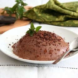 Chocolate Mint Panna Cotta