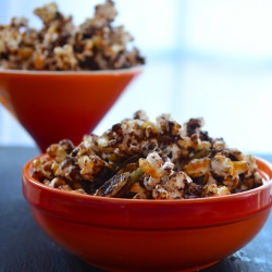 Chocolate and caramel popcorn