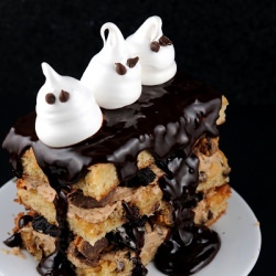 Chocolate Chip Ghost Cake