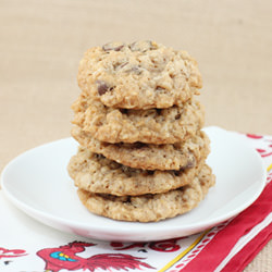 Maple Oatmeal Choc Chip Cookies