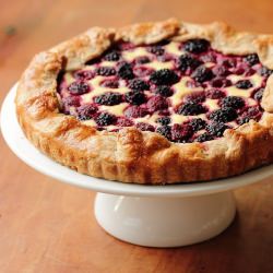 Double berry ricotta galette