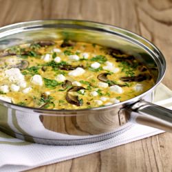 Mushroom and Leek Frittata