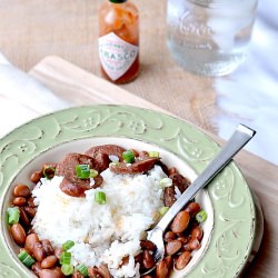 Slow Cooker Creole Beans & Rice