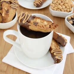 Peanut Butter Chocolate Biscotti