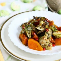 Roasted Pumpkin and Brussels Sprout