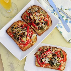Brocolli Mushroom Bell Pepper Melts