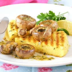 Polenta & Garlic Mushrooms
