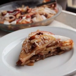 raw apple pie