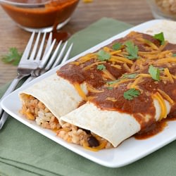 Bean & Rice Enchiladas
