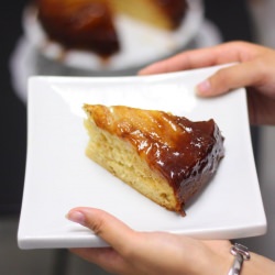 Banana Caramel Upside-Down Cake