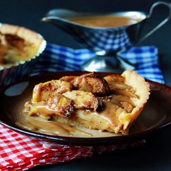 Apple Tart with Caramel Sauce