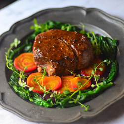 Filet with Orange-Rose Sauce