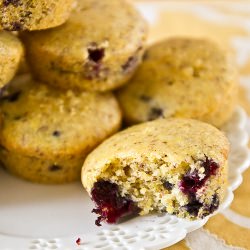 Blueberry Lemon Corn Muffins