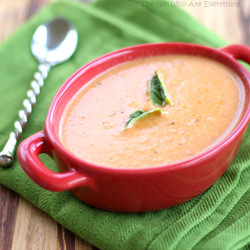 Tomato Basil Parmesan Soup