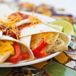 Garlic Lime Chicken Fajitas