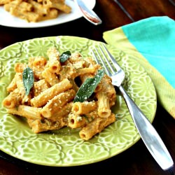 Rigatoni with Pumpkin Ricotta Sauce